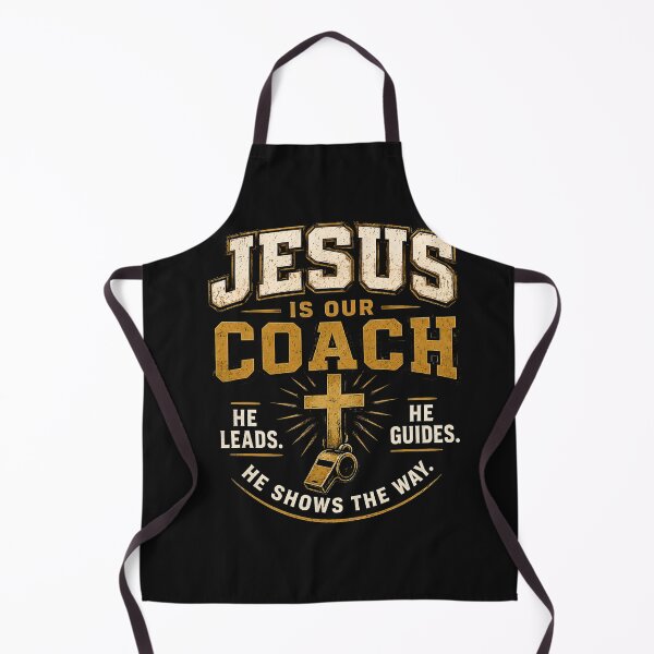 Item preview, Jesus Is Our Coach, Christian Apparel Lead with Faith. Follow Jesus. designed and sold by KINGDOM GOLD STUDIO.