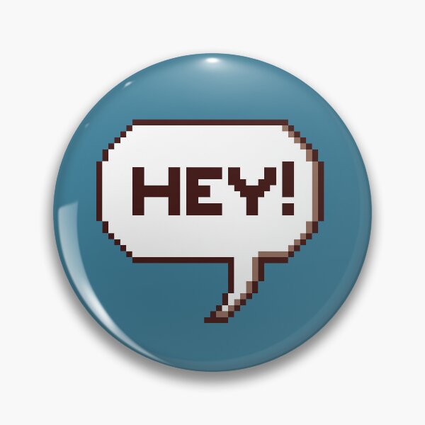 Item preview, Hey! - Pixel Comic Speech Bubble designed and sold by elizasunnycolor.