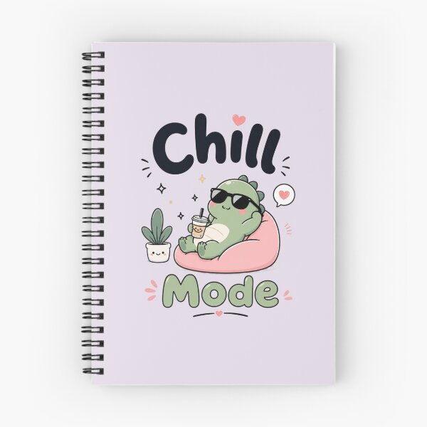 Item preview, Chill Mode Cute Kawaii Dinosaur | Relaxed Aesthetic Funny Quote Sticker designed and sold by Sanika arts .