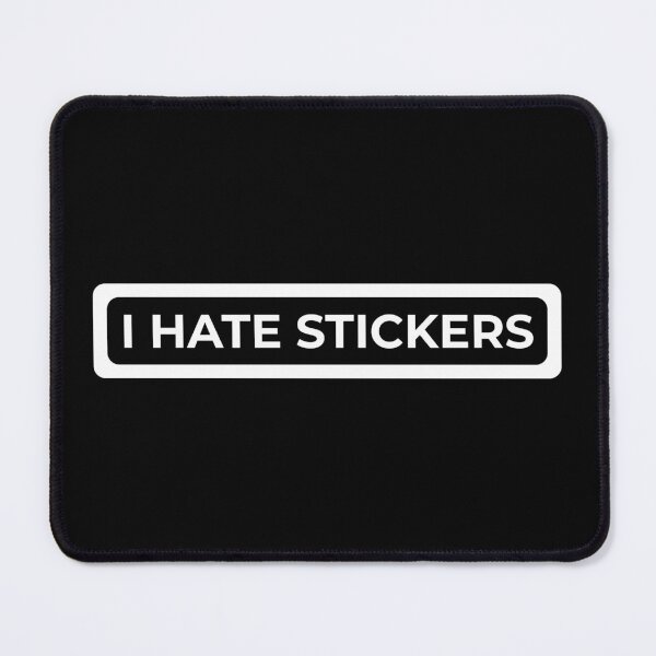 Item preview, I Hate Stickers Cool Helmet Sticker, Funny car bumper designed and sold by SWETA HALDER.