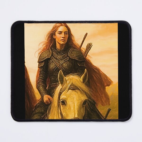 Item preview, Fantasy Female Warrior Riding Horse designed and sold by House of Rein.