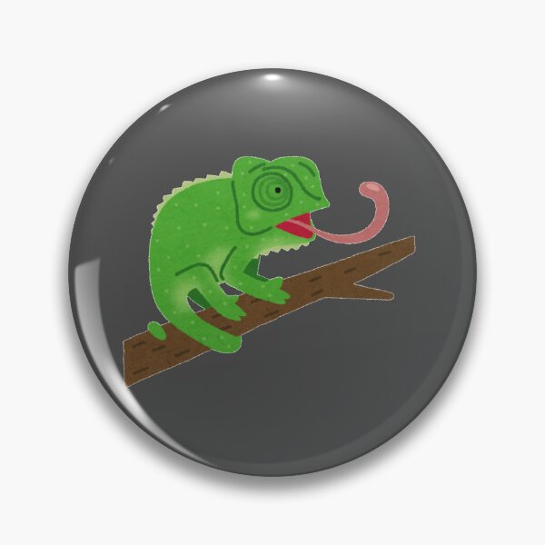 Item preview, Cute Chameleon on a Branch – Colorful Jungle Friend designed and sold by velorea.