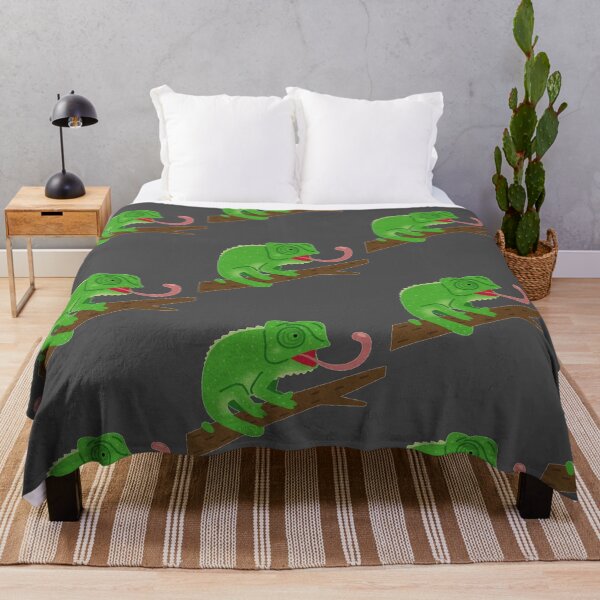 Item preview, Cute Chameleon on a Branch – Colorful Jungle Friend designed and sold by velorea.