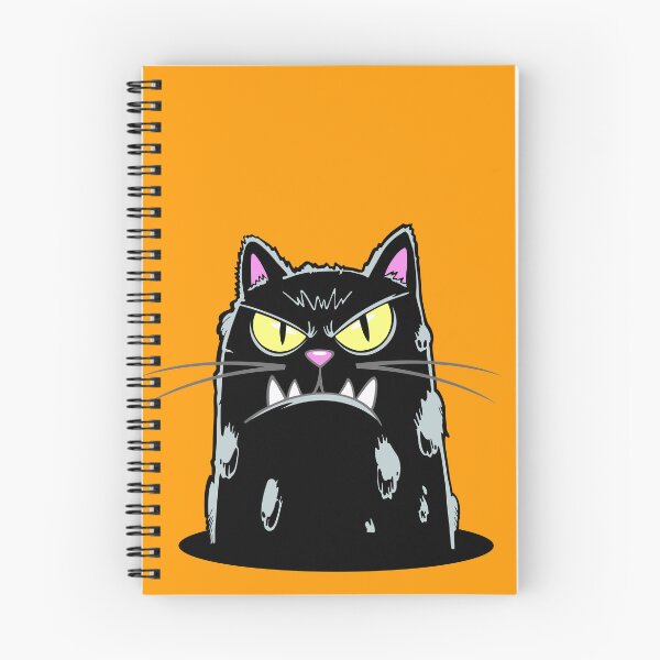 Item preview, Black fierce cat peeking out of hole designed and sold by QuanntixArt.