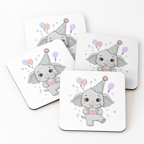 Item preview, A Happy Baby Elephant - Pastel Soft, Birthday Gift designed and sold by DigitfanStudio.