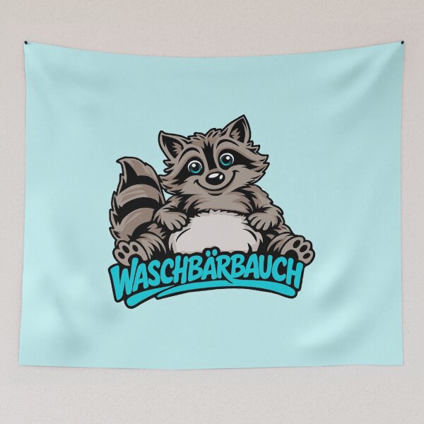 Item preview, Raccoon belly Funny raccoon saying designed and sold by Pommes im Bett.