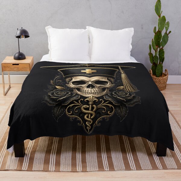 Item preview, Nurse Graduation Skull Gothic Dark Humor Nursing Grad designed and sold by Arobinoz.
