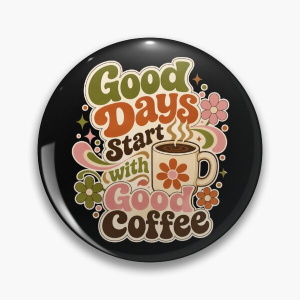 Item preview, Good Days Start with Good Coffee Retro Sticker  designed and sold by Sketchlegacy.