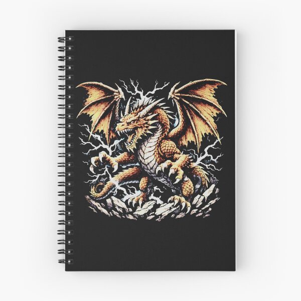 Item preview,  Golden Fire Storm Dragon with Lightning designed and sold by SOUFIANE1991.