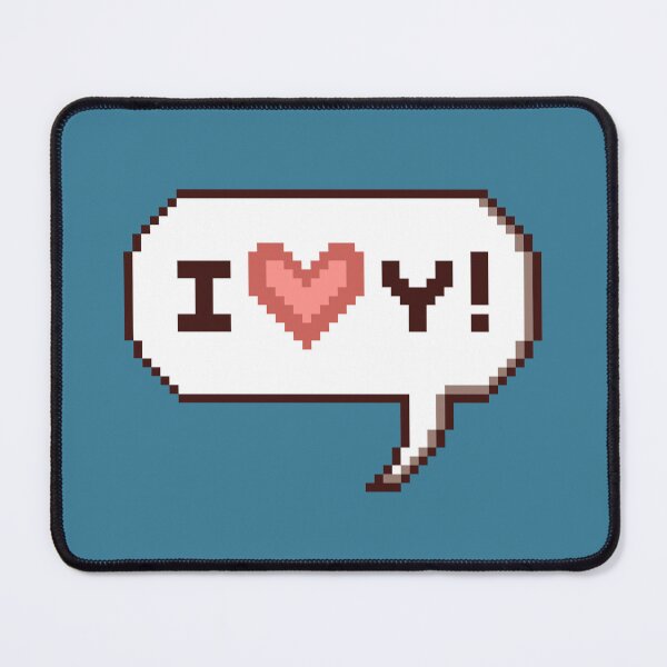 Item preview, I Love You! - Pixel Heart Comic Speech Bubble designed and sold by elizasunnycolor.