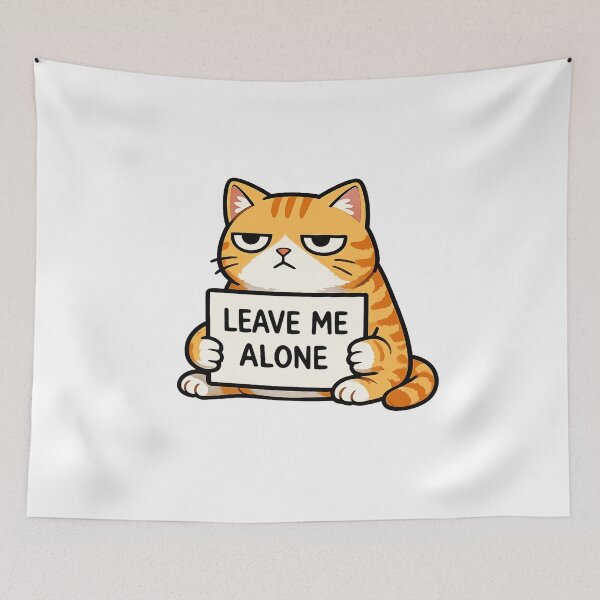 Item preview, Leave me alone designed and sold by Crazycatgraphic.