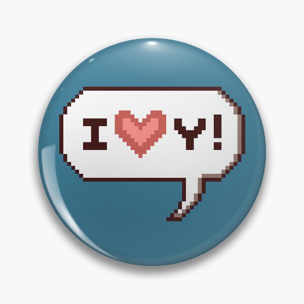 Item preview, I Love You! - Pixel Heart Comic Speech Bubble designed and sold by elizasunnycolor.