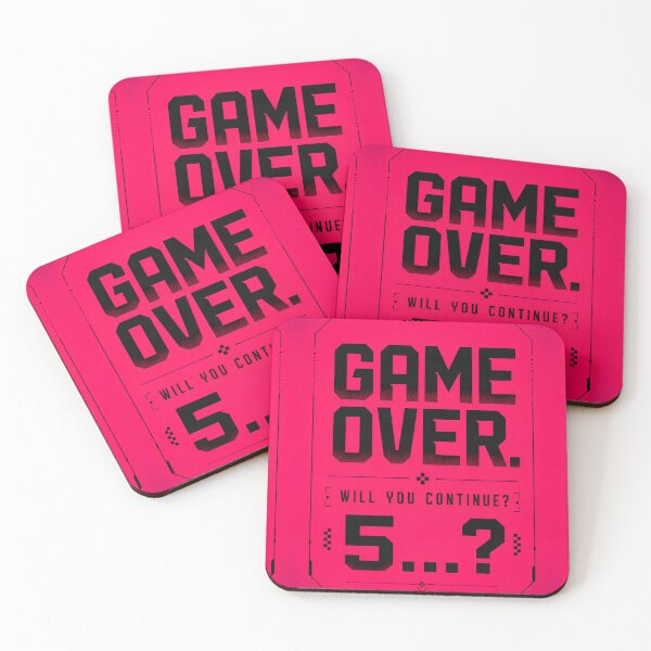 Item preview, Game Over Will You Continue - Funny Gamer Quote Design designed and sold by House of Rein.