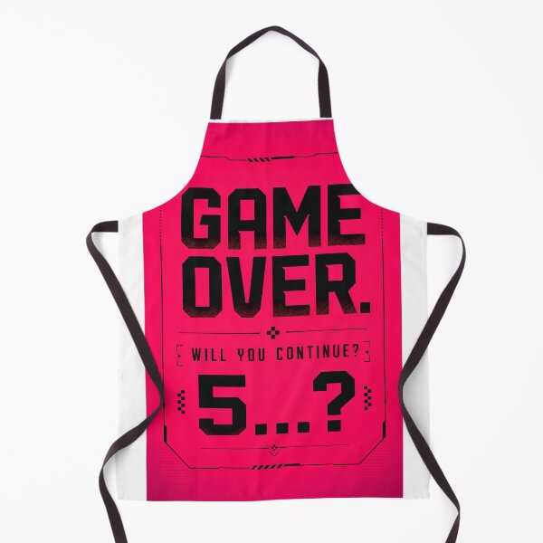 Item preview, Game Over Will You Continue - Funny Gamer Quote Design designed and sold by House of Rein.