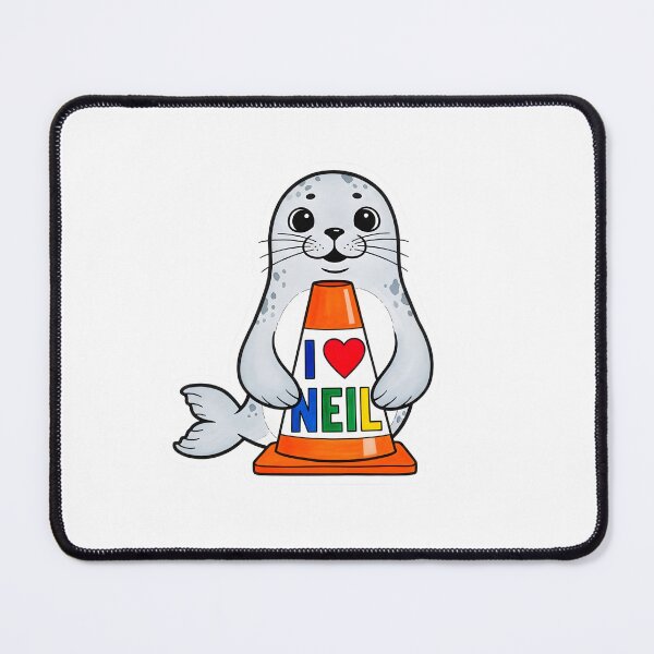 Item preview, I Love Neil the Seal Traffic Cone designed and sold by duduartwork.