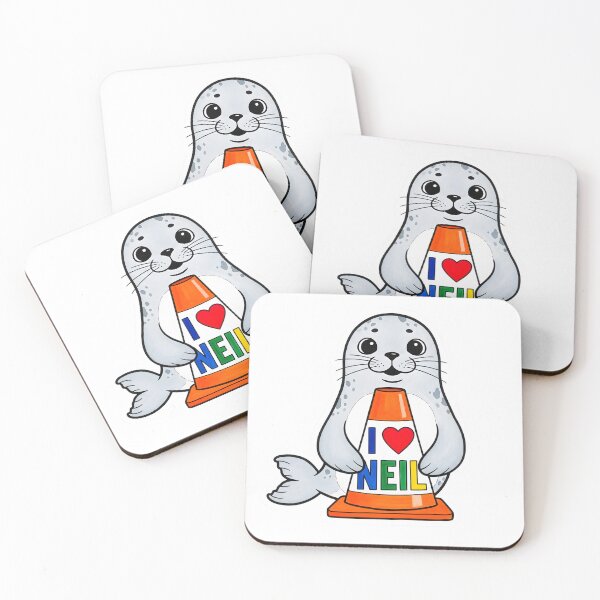 Item preview, I Love Neil the Seal Traffic Cone designed and sold by duduartwork.