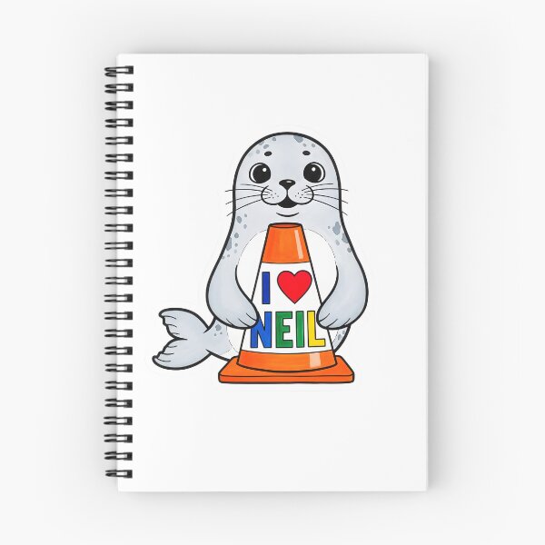 Item preview, I Love Neil the Seal Traffic Cone designed and sold by duduartwork.