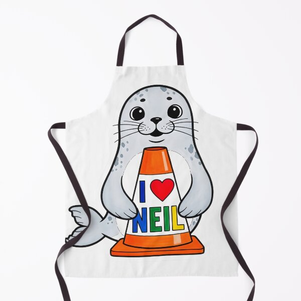 Item preview, I Love Neil the Seal Traffic Cone designed and sold by duduartwork.