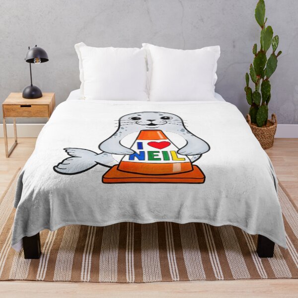 Item preview, I Love Neil the Seal Traffic Cone designed and sold by duduartwork.