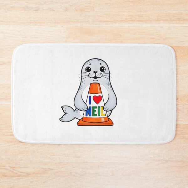 Item preview, I Love Neil the Seal Traffic Cone designed and sold by duduartwork.