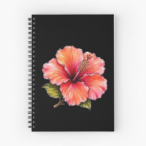 Item preview, Hand Drawn Hibiscus Watercolor Botanical Floral Illustration designed and sold by ColorSplash123.
