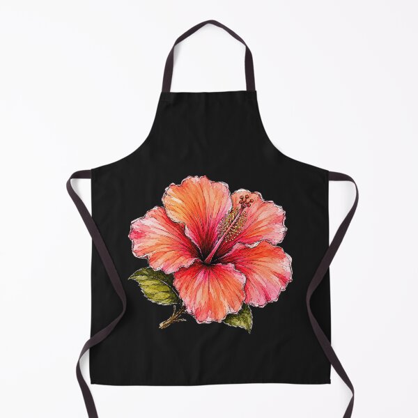 Item preview, Hand Drawn Hibiscus Watercolor Botanical Floral Illustration designed and sold by ColorSplash123.