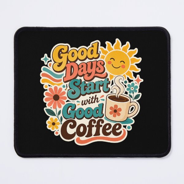 Item preview, Sunny Morning Good Coffee Retro Sticker designed and sold by Sketchlegacy.