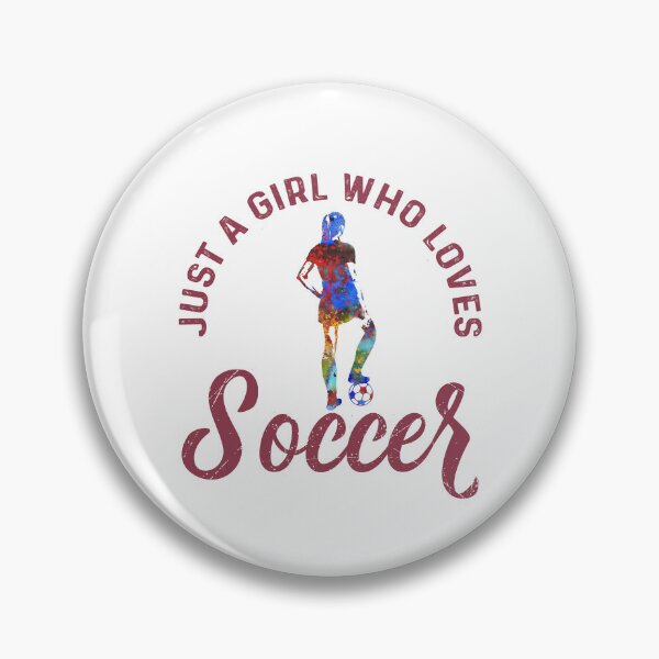 Item preview, Just a Girl Who Loves Soccer Football Girl Sports Fan Gift designed and sold by Rosaliartbook.