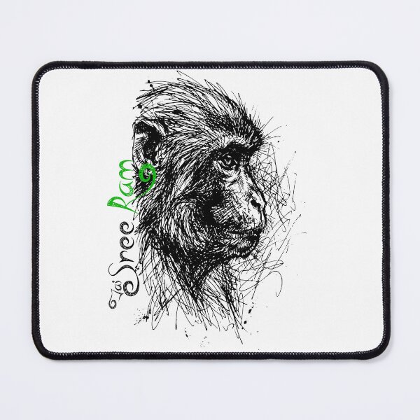 Item preview, Lord Hanuman Ink Sketch Portrait designed and sold by canvahub.