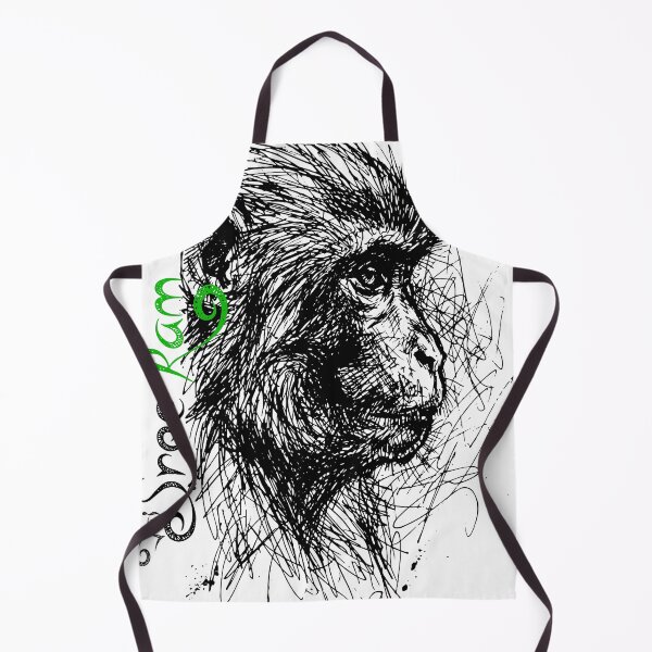 Item preview, Lord Hanuman Ink Sketch Portrait designed and sold by canvahub.