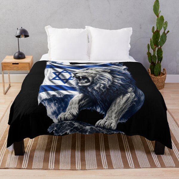 Item preview, Roaring Israeli Lion with Flag - Jewish Pride Freedom design designed and sold by FREENATION2026.