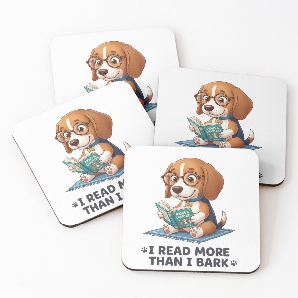 Item preview, I Read More Than I Bark Beagle Dog designed and sold by VeloKick.