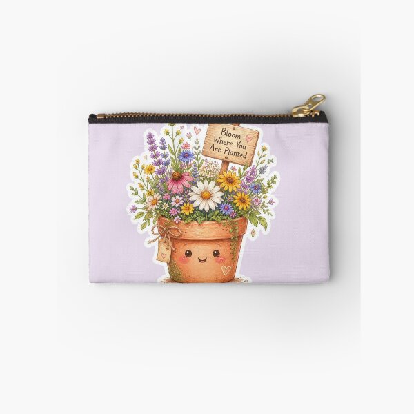 Item preview, Bloom Where You Are Planted Cute Flower Pot designed and sold by carthagia.