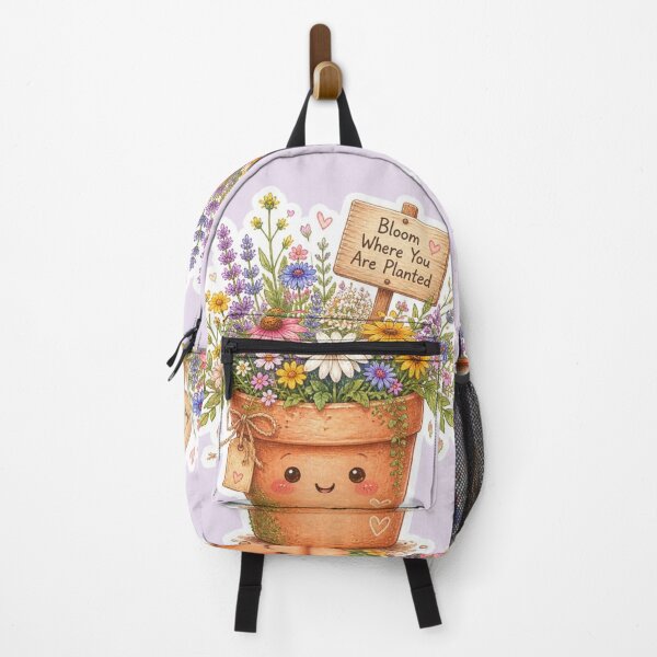 Item preview, Bloom Where You Are Planted Cute Flower Pot designed and sold by carthagia.