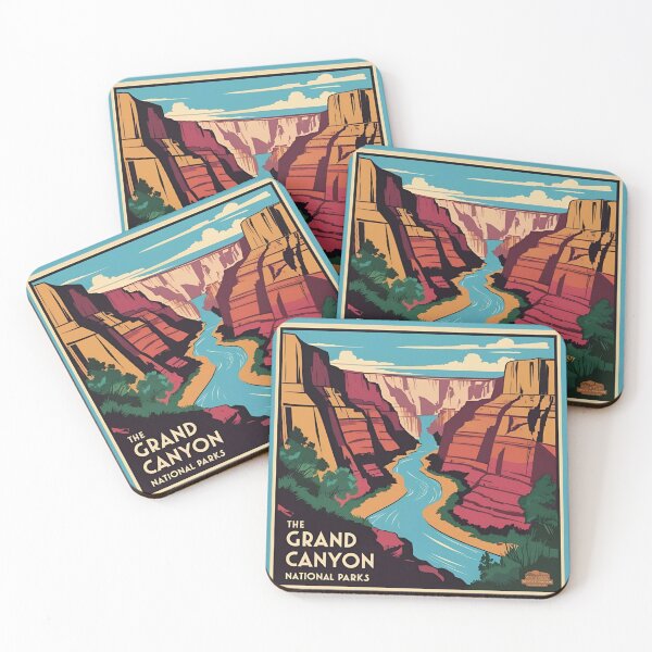 Item preview, The Grand Canyon – Bold Retro National Park Illustration designed and sold by Eclipse 3699.