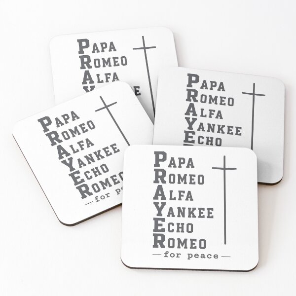 Item preview, Veteran Alphabet Prayer for Peace Christian Faith designed and sold by PixelBlob.