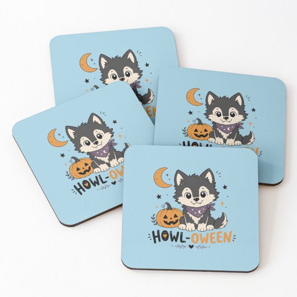 Item preview, Cute Halloween Wolf Kawaii Spooky Season Design designed and sold by BankshopTH.