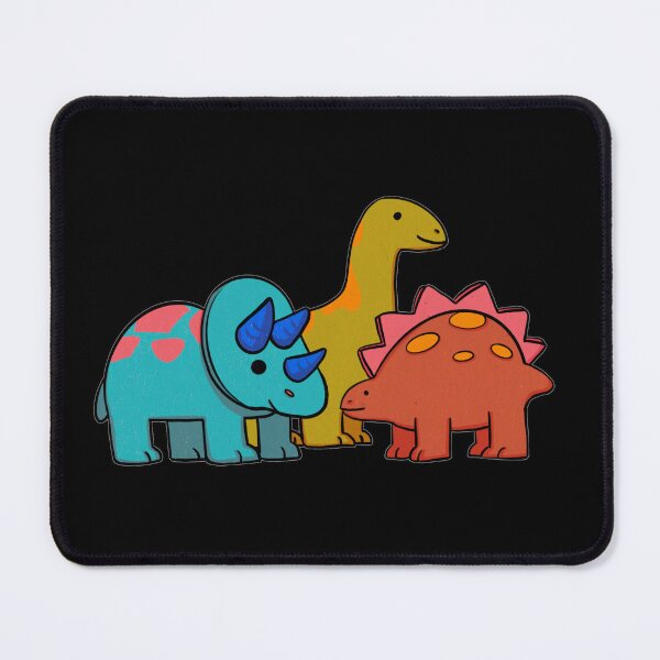 Item preview, Cute Dinosaur Friends – Colorful Prehistoric Trio designed and sold by velorea.