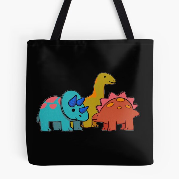Item preview, Cute Dinosaur Friends – Colorful Prehistoric Trio designed and sold by velorea.