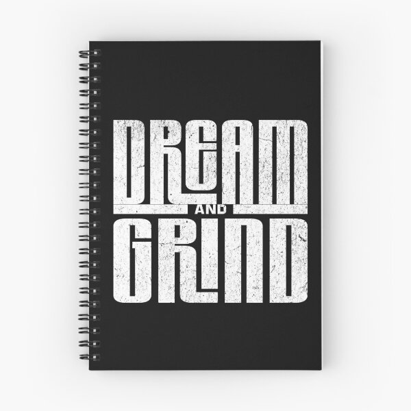 Item preview, Dream and Grind Distressed Typography | Motivational Streetwear Hustle Quote designed and sold by QuirkyCloud Designs.