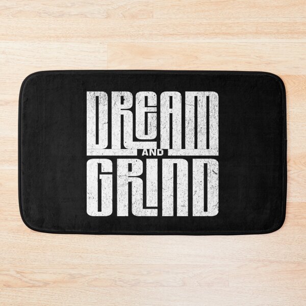 Item preview, Dream and Grind Distressed Typography | Motivational Streetwear Hustle Quote designed and sold by QuirkyCloud Designs.