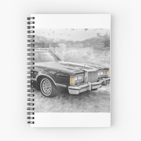 Item preview, 1979 Mercury Cougar XR-7 Deep Burgundy Isolated Paint Style Print designed and sold by RichFrancoCars.