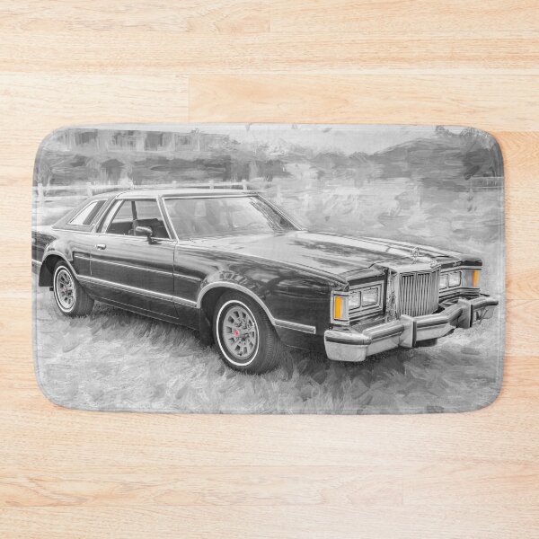 Item preview, 1979 Mercury Cougar XR-7 Deep Burgundy Isolated Paint Style Print designed and sold by RichFrancoCars.