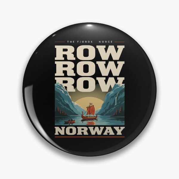 Item preview, Row Row Row Norway Vintage Longship for Nordic Heritage Fans designed and sold by Redgiant87x.