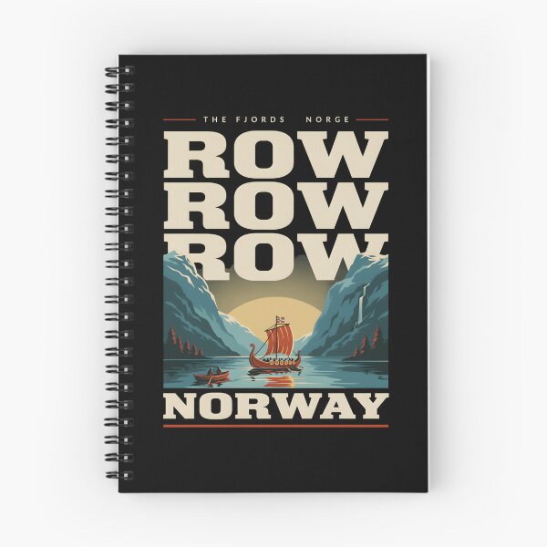 Item preview, Row Row Row Norway Vintage Longship for Nordic Heritage Fans designed and sold by Redgiant87x.