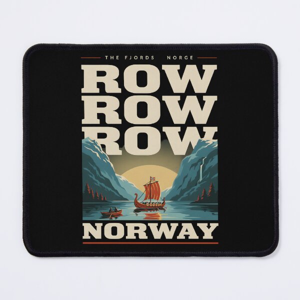 Item preview, Row Row Row Norway Vintage Longship for Nordic Heritage Fans designed and sold by Redgiant87x.