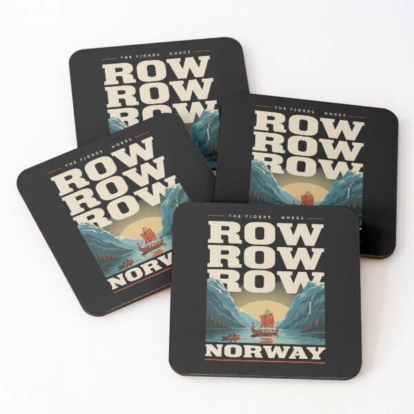 Item preview, Row Row Row Norway Vintage Longship for Nordic Heritage Fans designed and sold by Redgiant87x.
