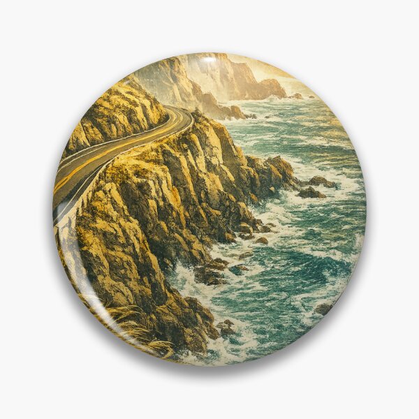 Item preview, Pacific Coast Highway: Dramatic Clifftop Road Ocean Landscape Sunset Drive designed and sold by irfanshikh.