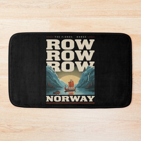 Item preview, Row Row Row Norway Vintage Longship for Nordic Heritage Fans designed and sold by Redgiant87x.