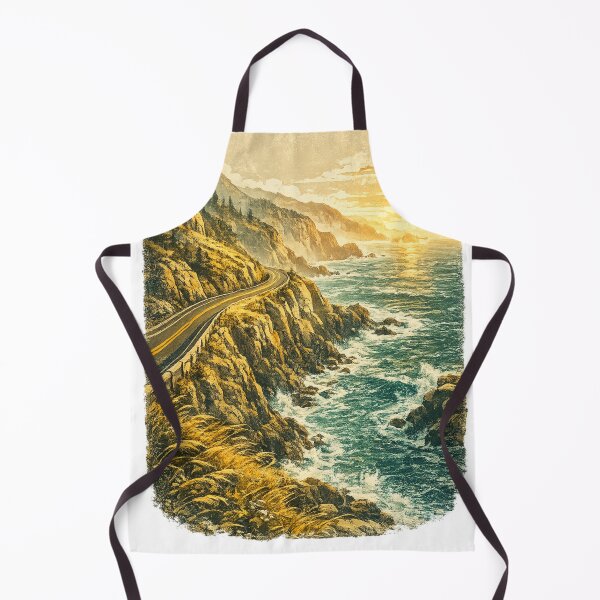 Item preview, Pacific Coast Highway: Dramatic Clifftop Road Ocean Landscape Sunset Drive designed and sold by irfanshikh.